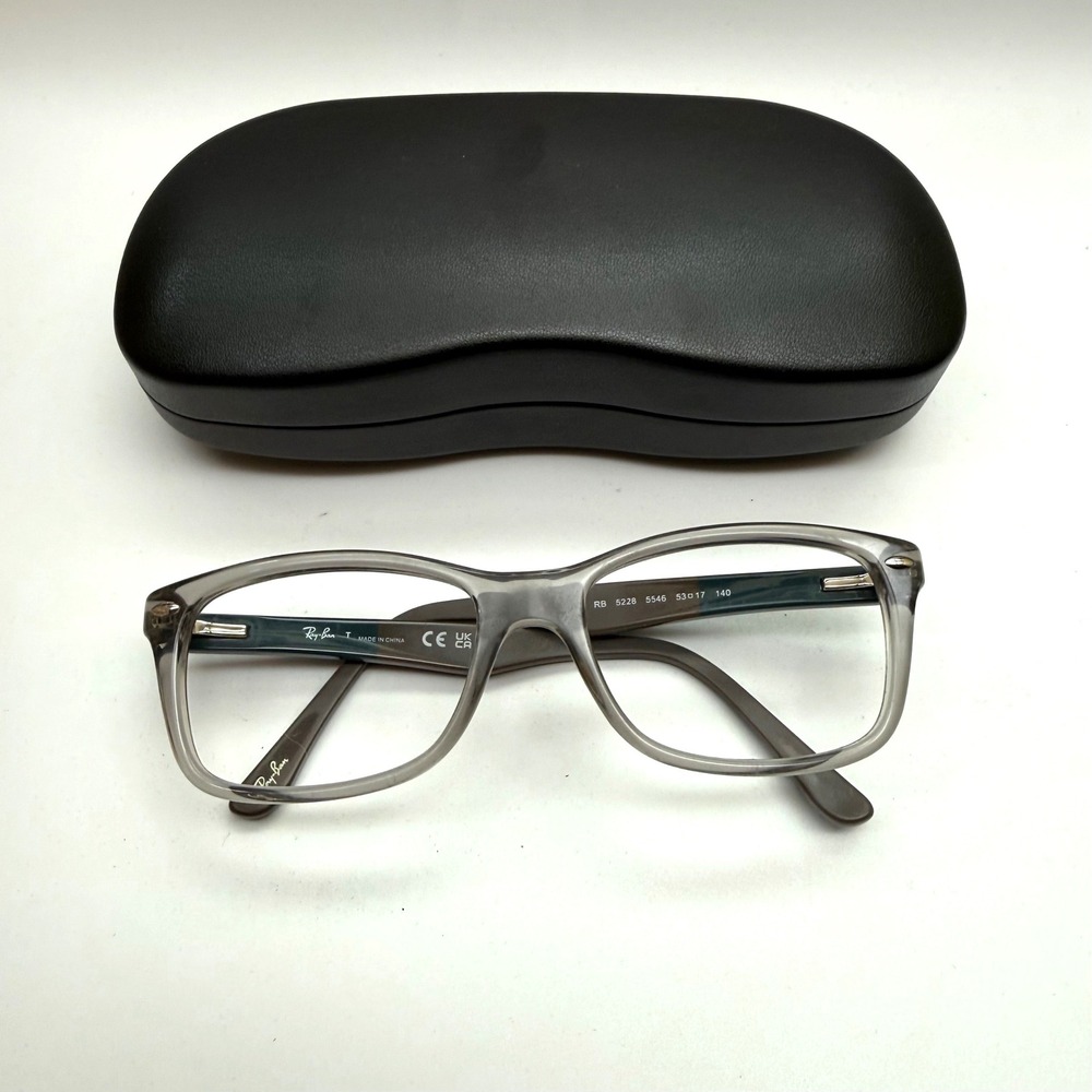 Ray-Ban Optics Eyeglasses RB 5228 5546 FRAMES ONLY Polished Gray 53-17-140